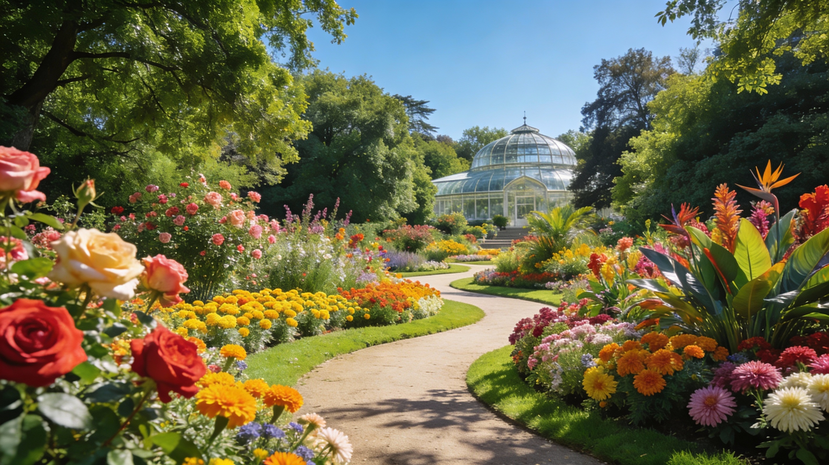 Lalbagh Botanical Garden showcasing beautiful pathways and lush greenery