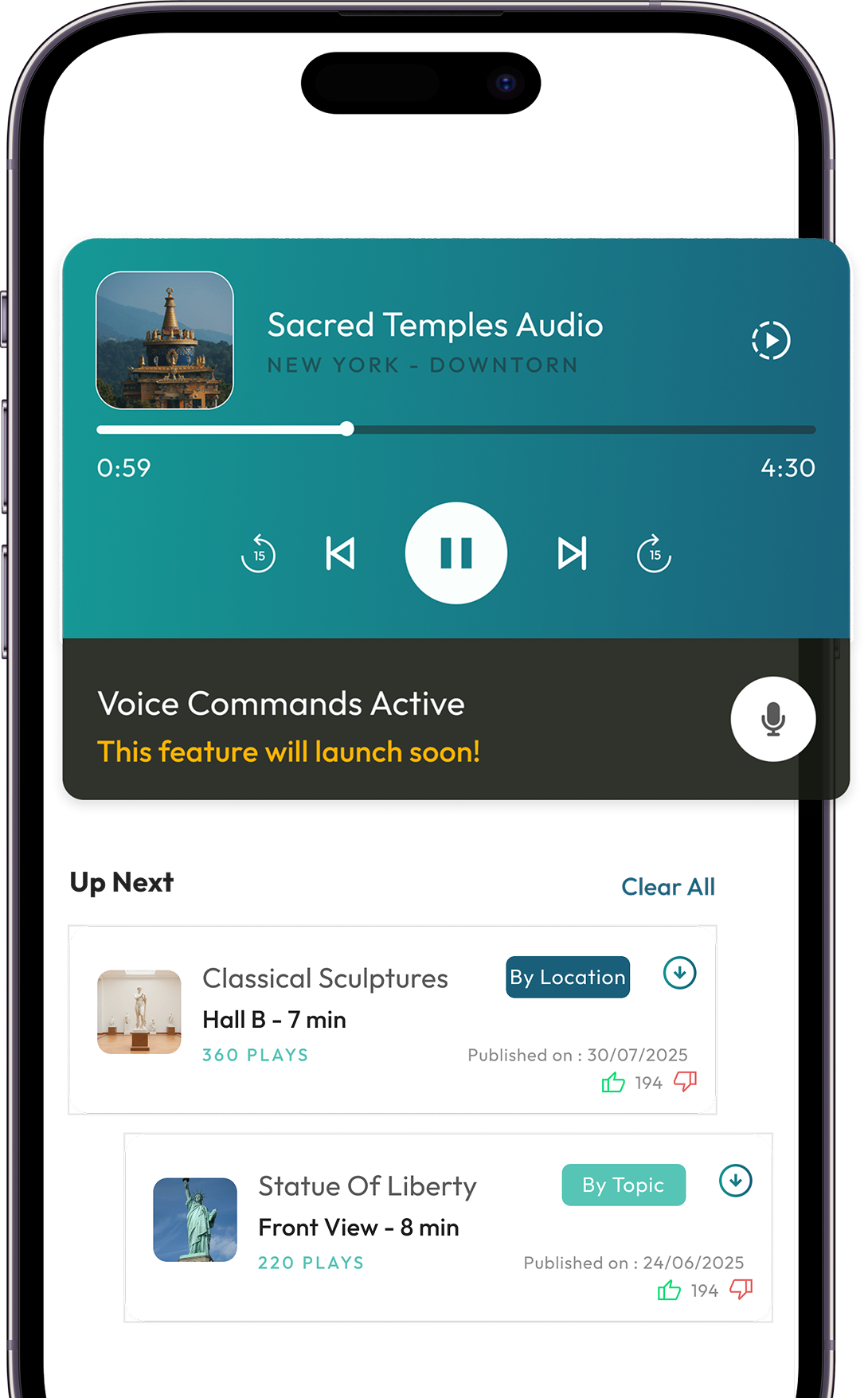 Experience engaging storytelling with the Gamana app – travel with guide-like insights and captivating narration for every journey